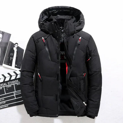 Herren Winterparka Daunenjacke Warm Isoliert