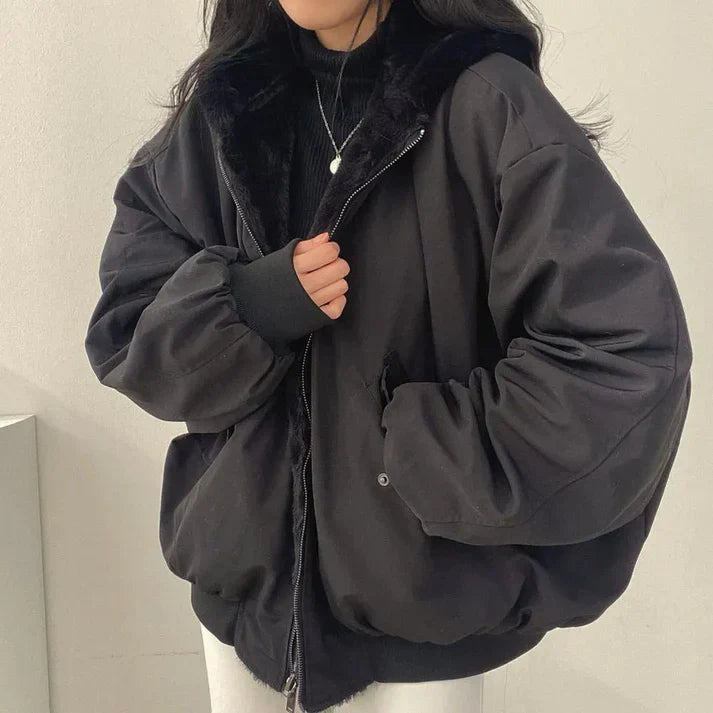 Kuschelige Herbstjacke Große Größen Damen