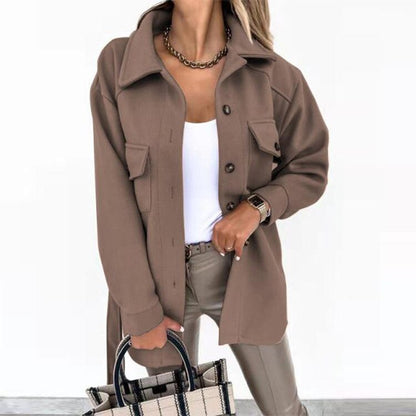 Elegante Damenjacke Wollmix Stilvoll