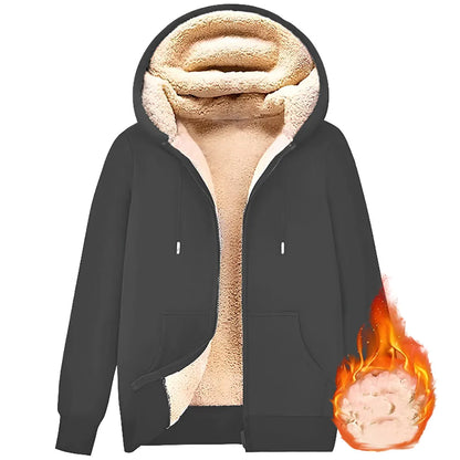 Herren Winter-Pullover Kapuze Warm