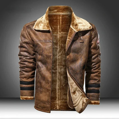 Werner - Leder-Bomberjacke Slimfit Design - IdealeKleiden
