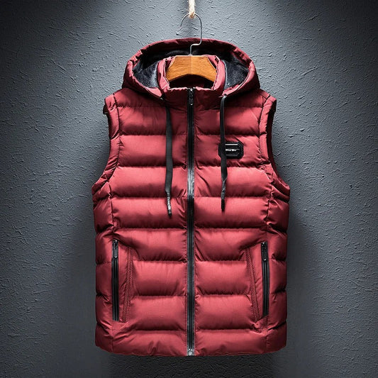 Praktischer Bodywarmer Mit Kapuze - IdealeKleiden