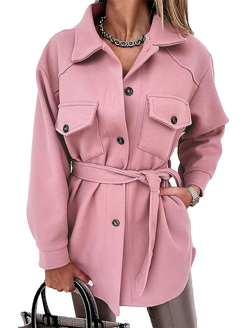 Elegante Damenjacke Wollmix Stilvoll