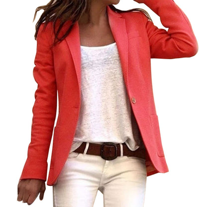 Elegante Damenblazer Mit Reverskragen