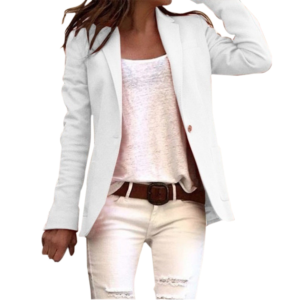 Elegante Damenblazer Mit Reverskragen - IdealeKleiden