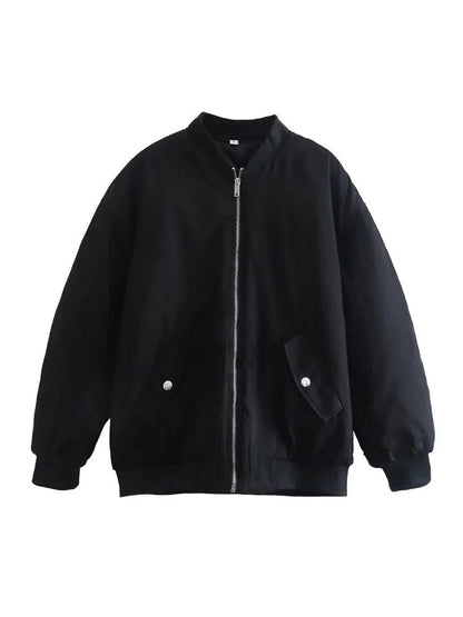 Damen Oversized Bomberjacke Großzügig