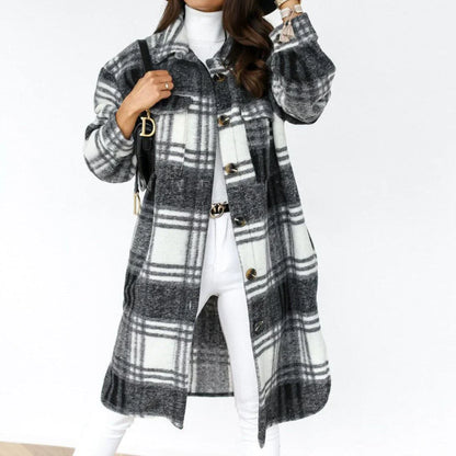 Modischer Karierter Blazer Damen