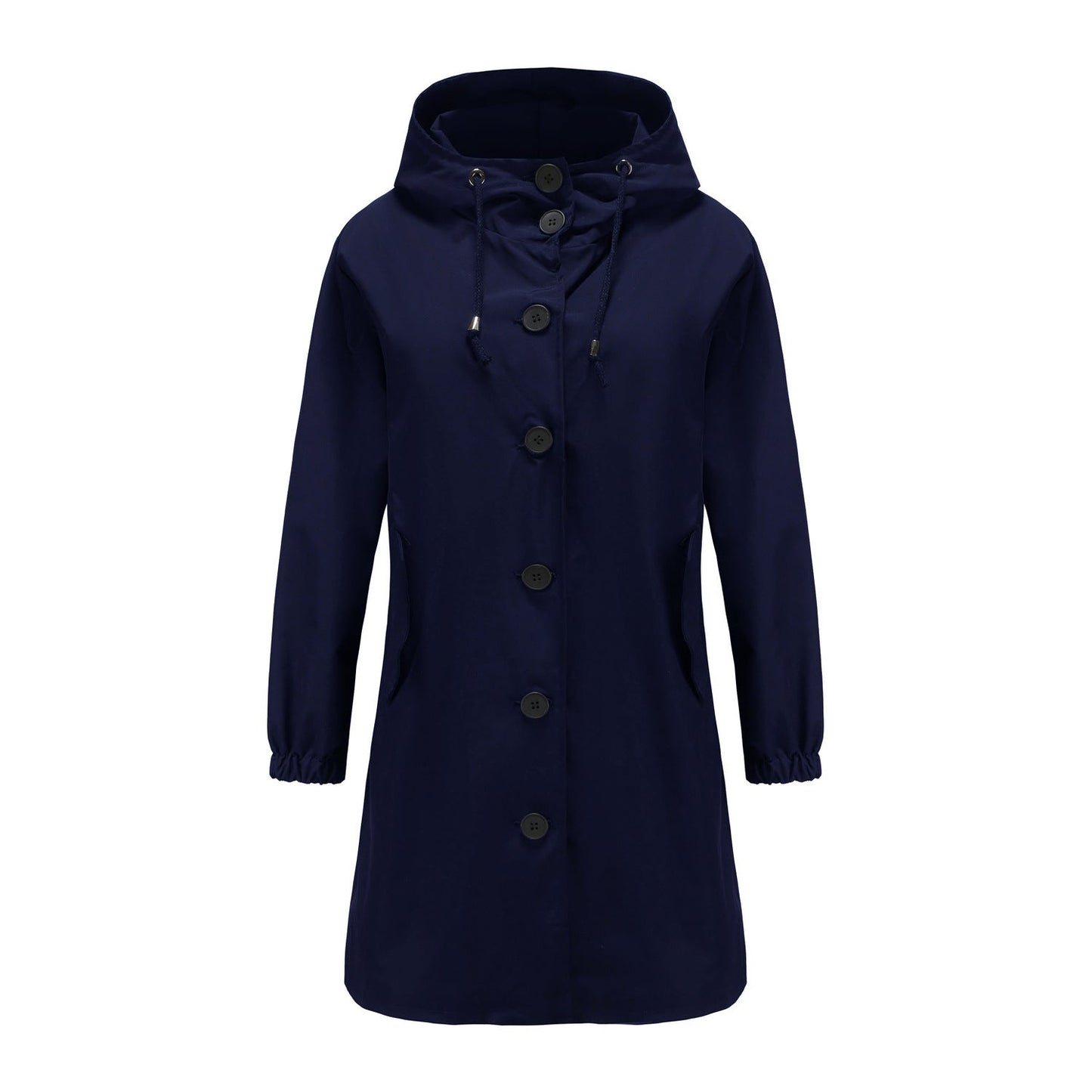Damen Mantel Kapuzen Trendy A-Linie