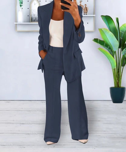 Elegantes Damen Blazer-Set 2-teilig Modern Stil