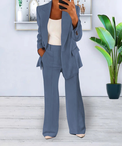 Elegantes Damen Blazer-Set 2-teilig Modern Stil