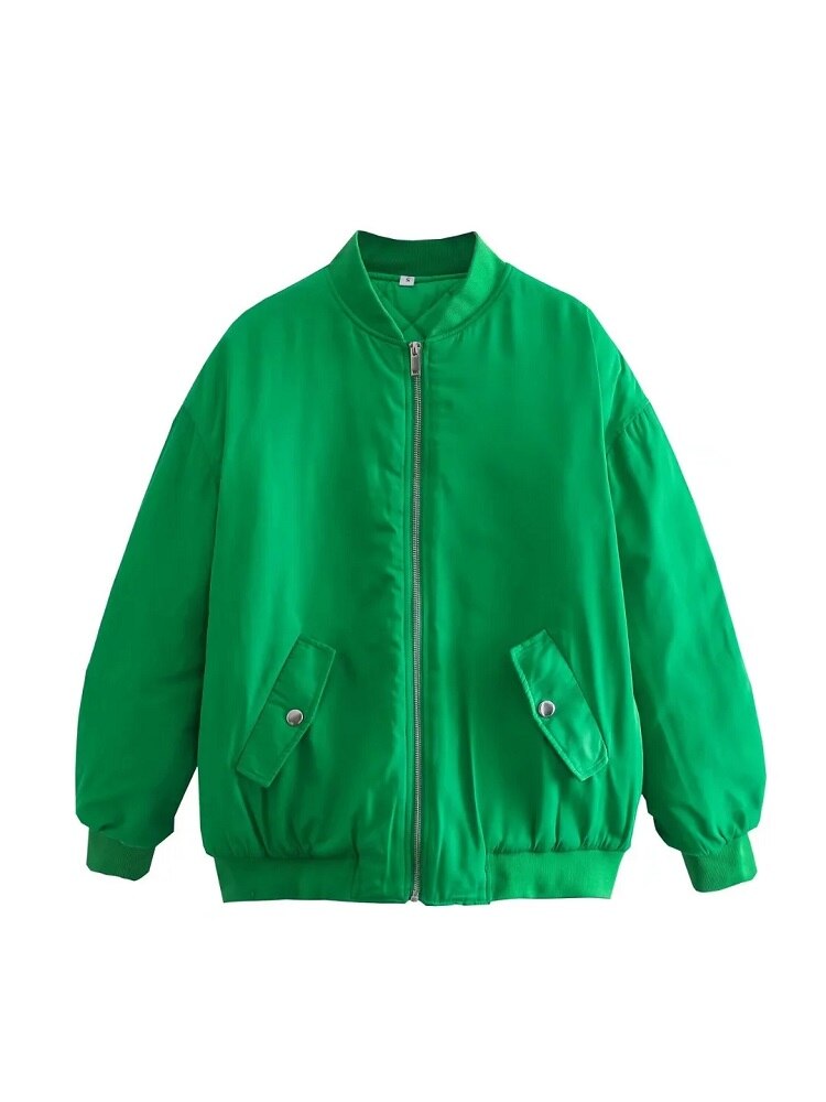 Damen Oversized Bomberjacke Großzügig