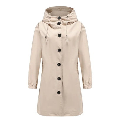 Wasserdichte Damenjacke Mit Kapuze
