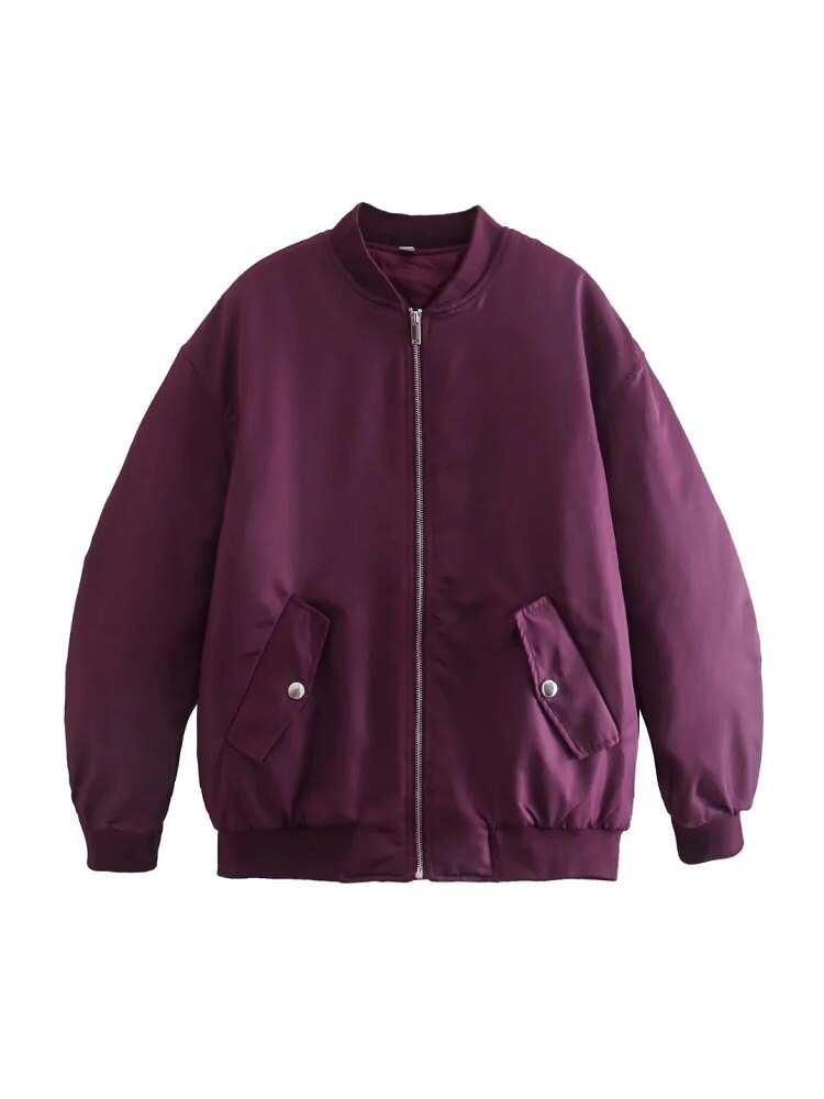 Damen Oversized Bomberjacke Großzügig