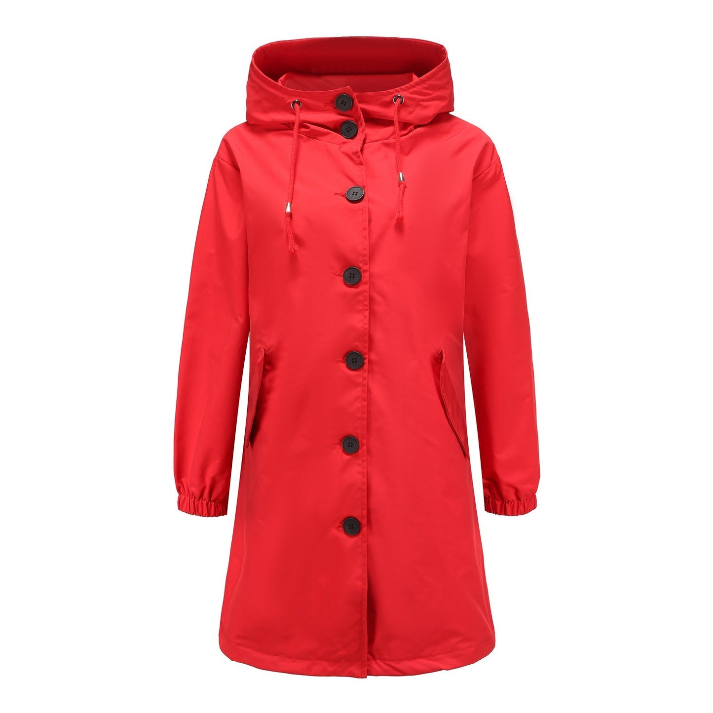 Damen Mantel Kapuzen Trendy A-Linie
