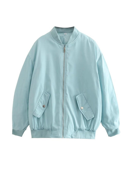 Damen Oversized Bomberjacke Großzügig