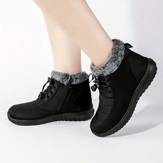 Damen Warme Winterstiefel Schnee - IdealeKleiden