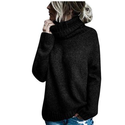 Bequemer Rollkragenpullover Weich Dickstrick