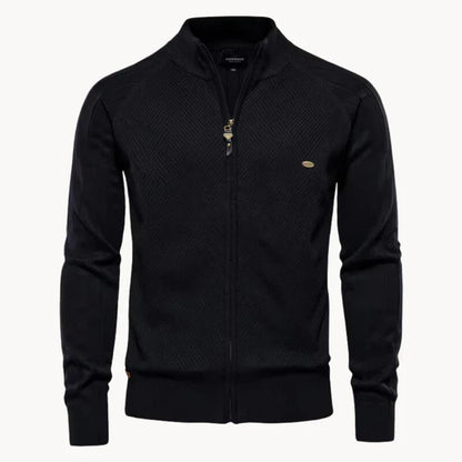Herren Strickjacke Warm Bequem Reißverschluss
