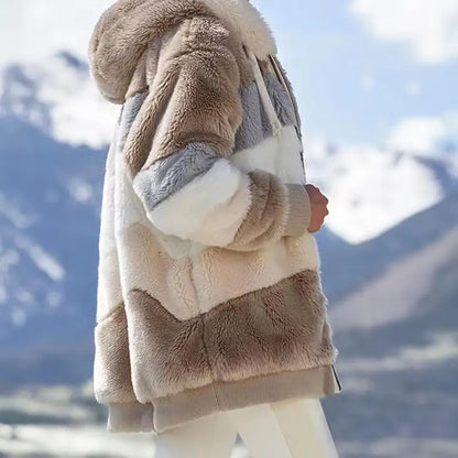 Weiche Fleecejacke mit Kapuze Sportlich
