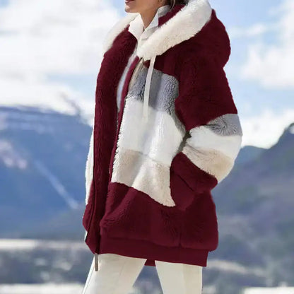 Weiche Fleecejacke mit Kapuze Sportlich