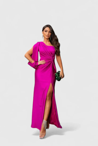 Elegantes Damen Abendkleid mit einer Schulter