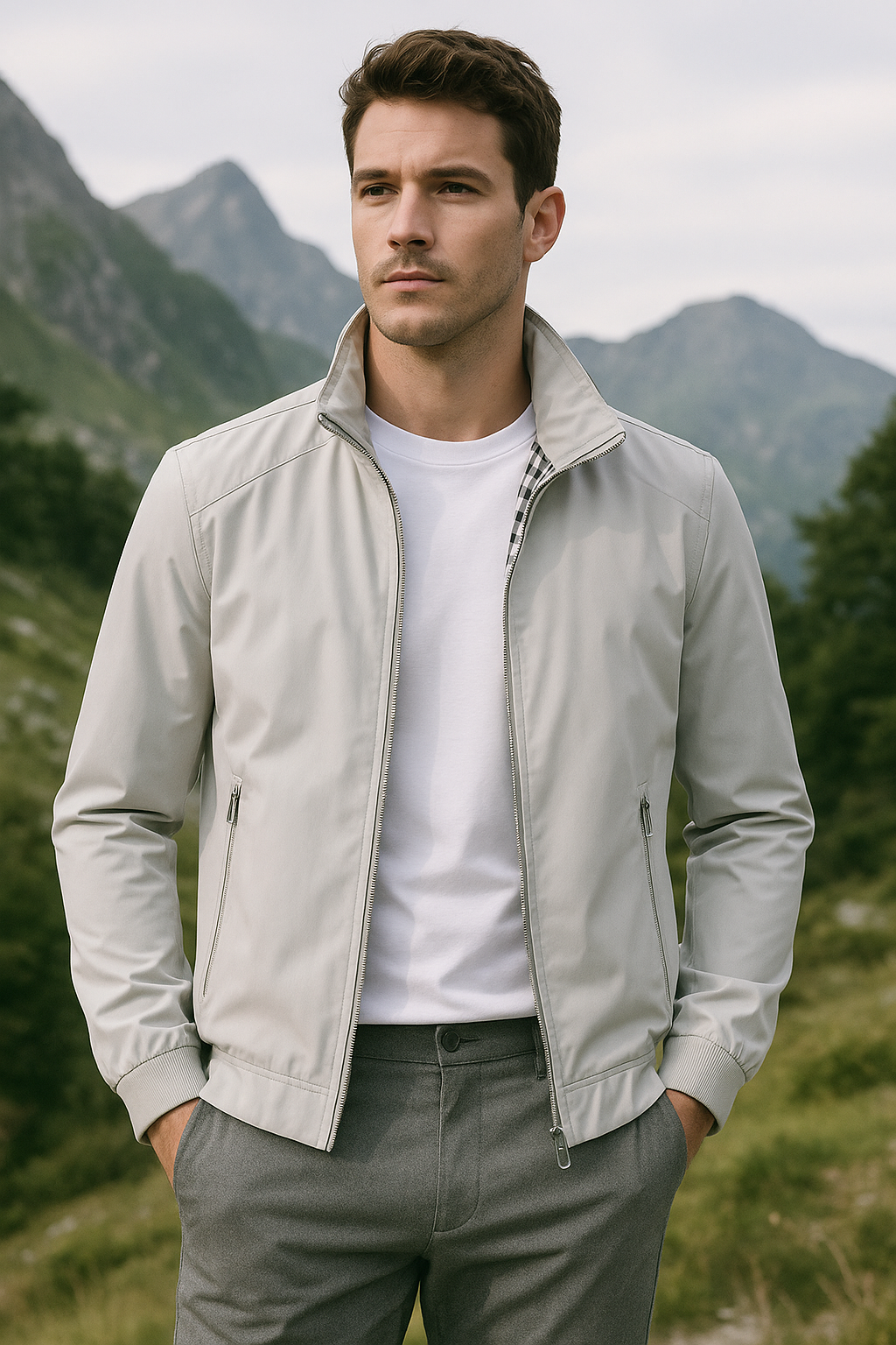 Herren Sommerjacke Leicht Komfortabel