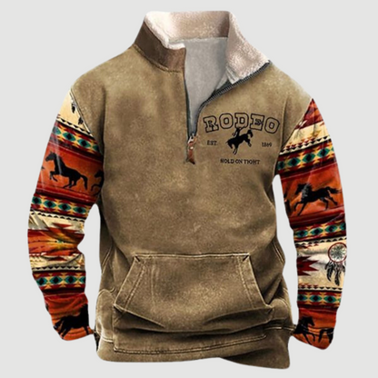 Herren Fleece Pullover Warm Reißverschluss Winterjacke