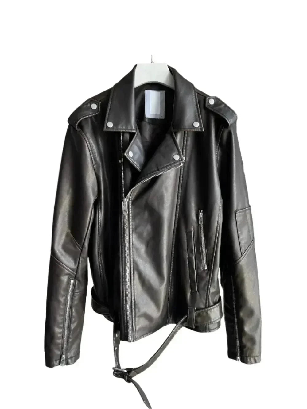 Retro Herren Lederjacke Biker Stil