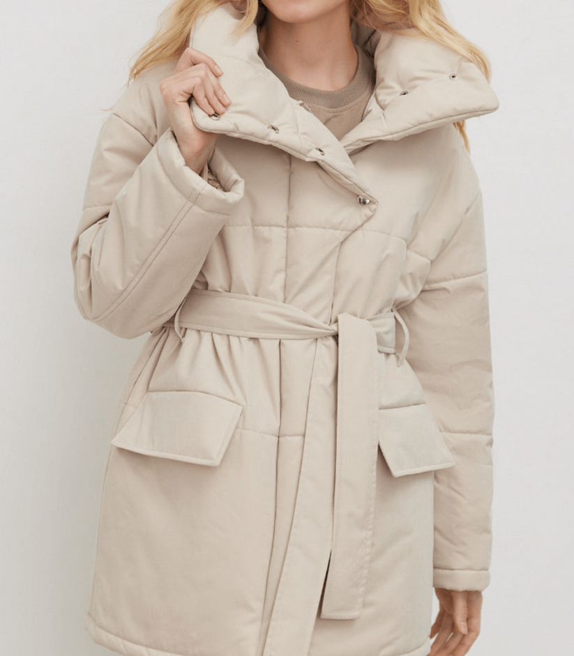 Klassische Bürojacke Mit Gürtel Damen - IdealeKleiden