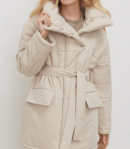 Klassische Bürojacke Mit Gürtel Damen - IdealeKleiden