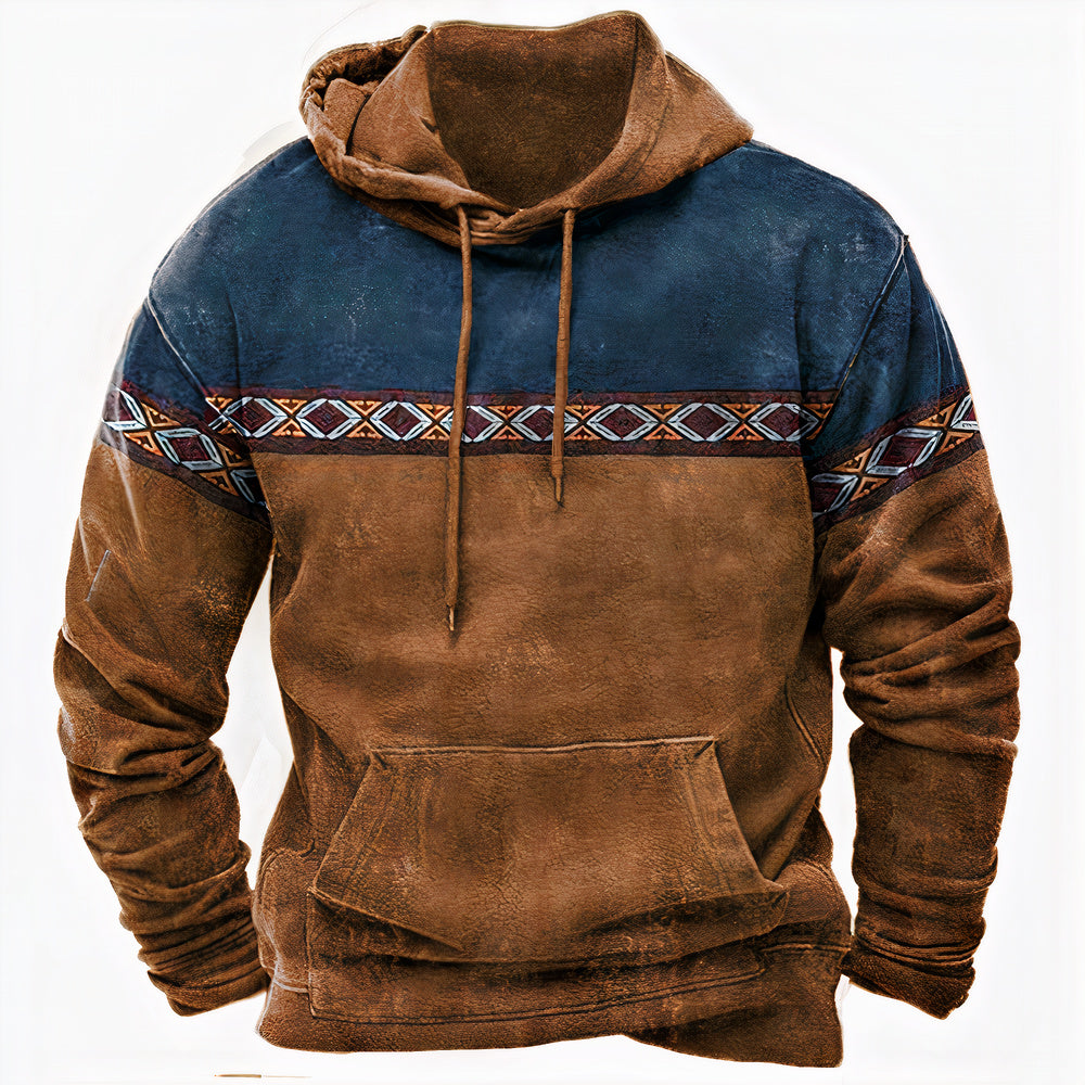 Herren Kapuzenpullover Winter Tribal Style - IdealeKleiden