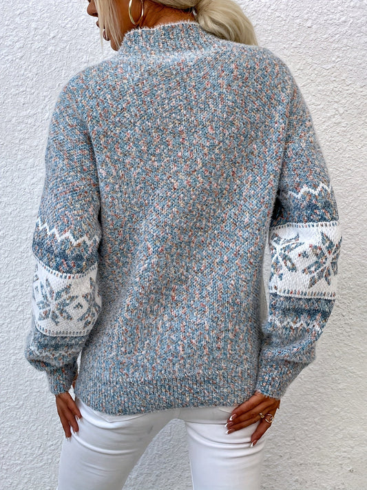 Herbstliche Damenpullover Vintage Stil - IdealeKleiden