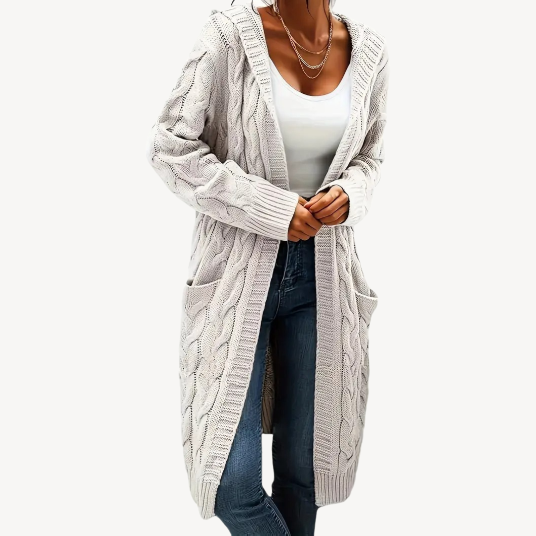 Kapuzen Cardigan Bequem Warm