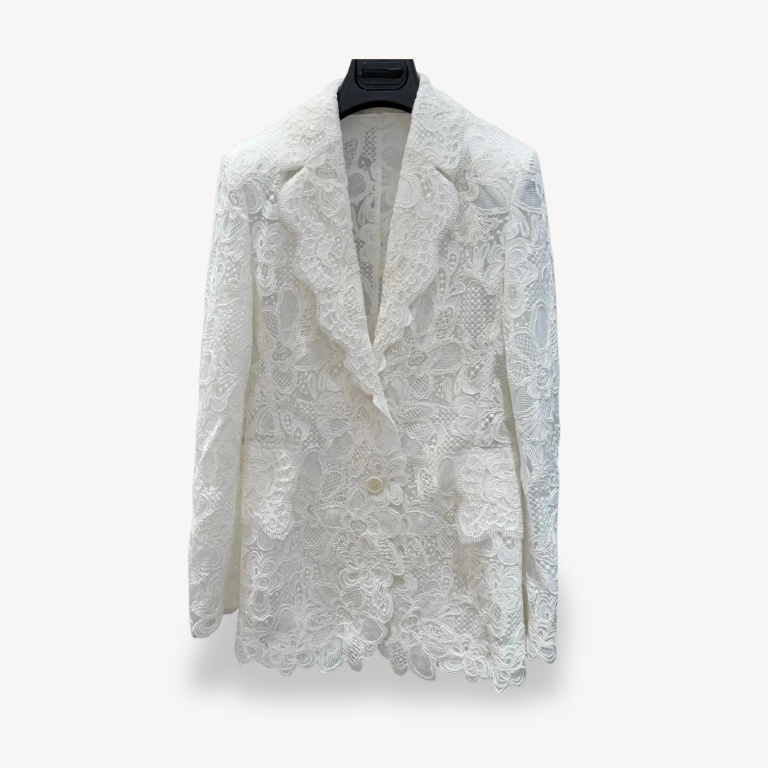Stilvolle Damenblazer Spitze Design