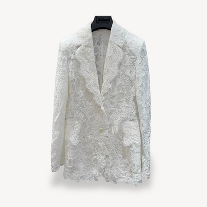Stilvolle Damenblazer Spitze Design