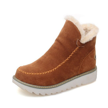 Damen Fleece Stiefel Warm Bequem Winter