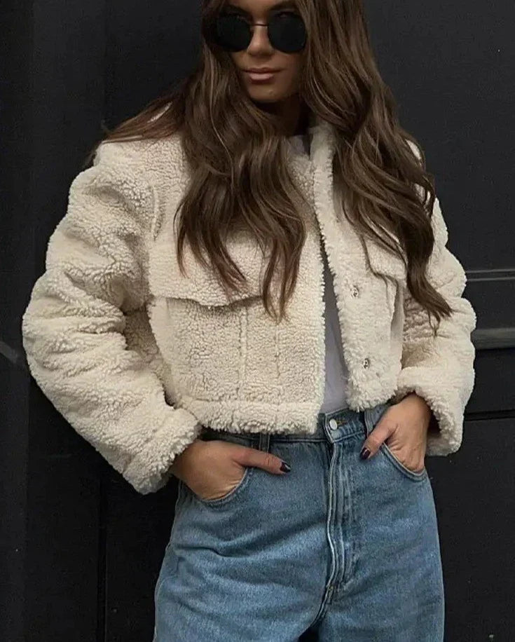 Kurzer Wintermantel Stilvoll Warm - IdealeKleiden