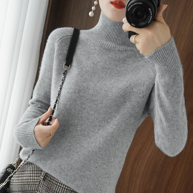 Damen Rollkragenpullover Warm & Bequem