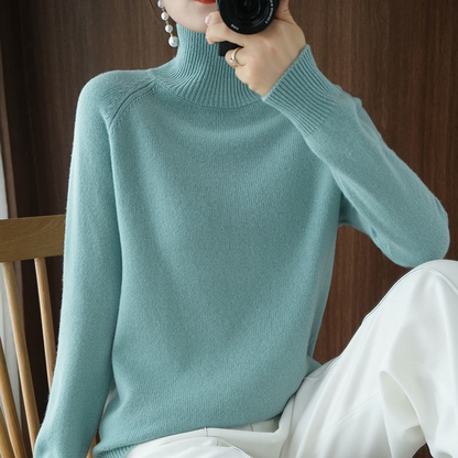 Damen Rollkragenpullover Warm & Bequem - IdealeKleiden