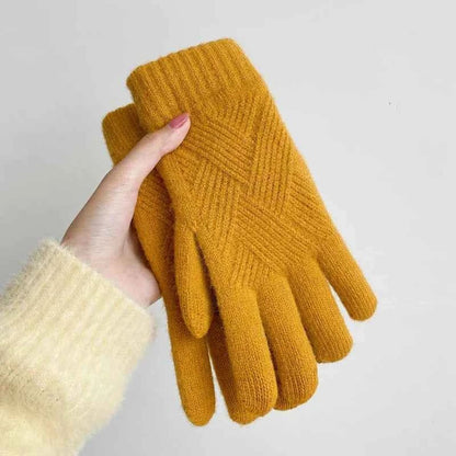Weiche Strickhandschuhe Damen Winter