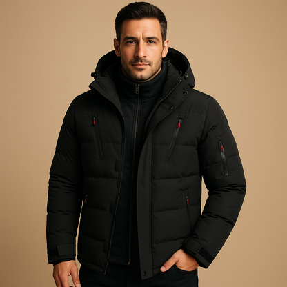 Herren Winterjacke Lang Mantel Elegant