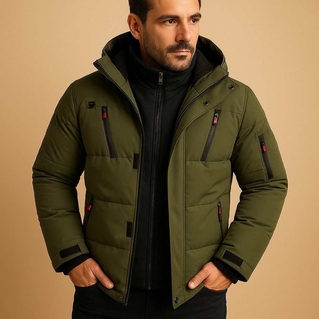 Herren Winterjacke Lang Mantel Elegant