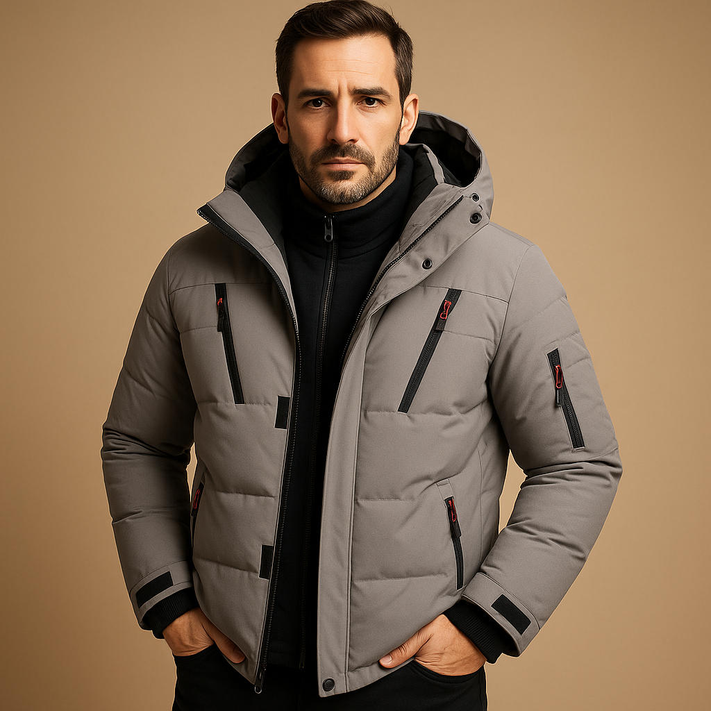Herren Winterjacke Lang Mantel Elegant