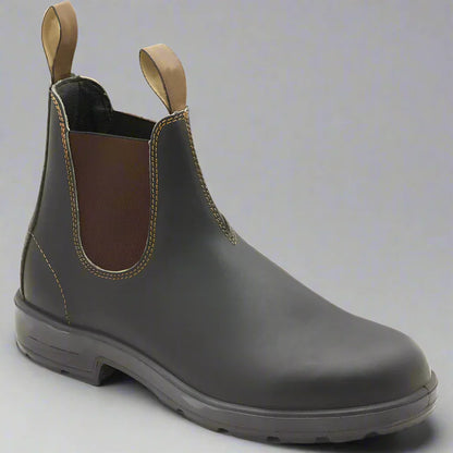 Herren Chelsea Boots Leder Schwarz Elegant