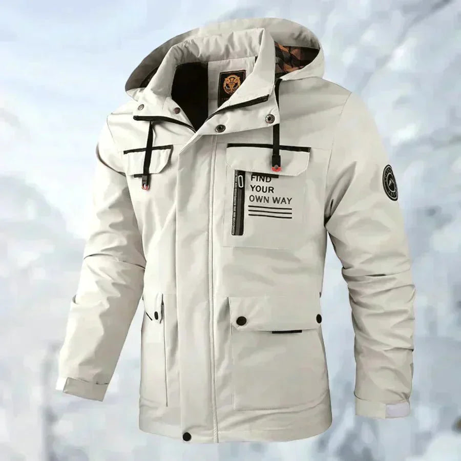 Wasserfeste Outdoor Jacke Titan Schwarz