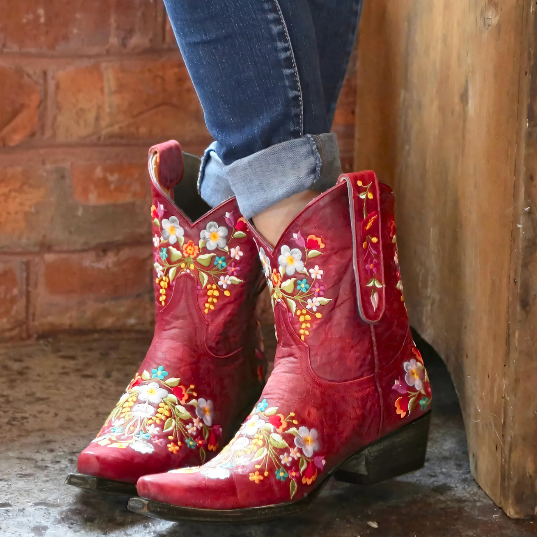 Wasserdichte Western Stiefel Damen Vintage - IdealeKleiden