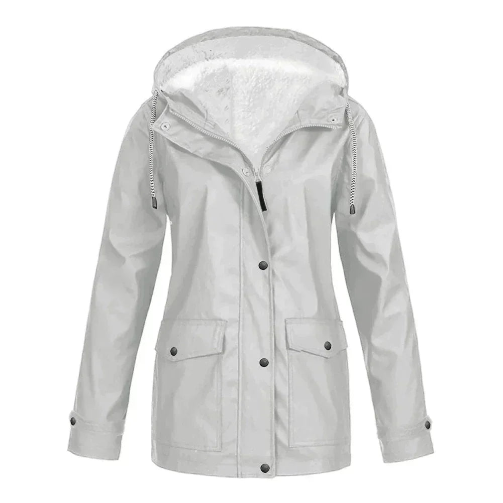 Wasserdichte Damenregenjacke Praktisch