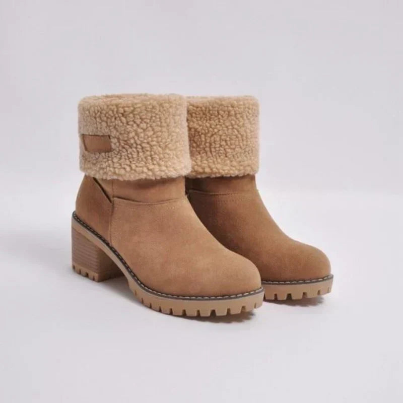 Bequeme Damenstiefel Warm Gefüttert