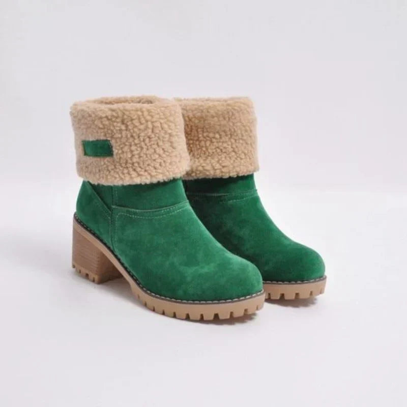 Bequeme Damenstiefel Warm Gefüttert