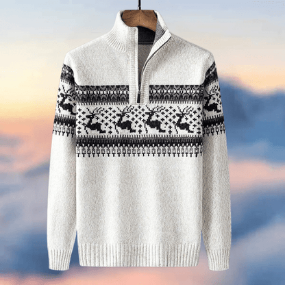 Weihnachts Strickpullover Festlich Rot